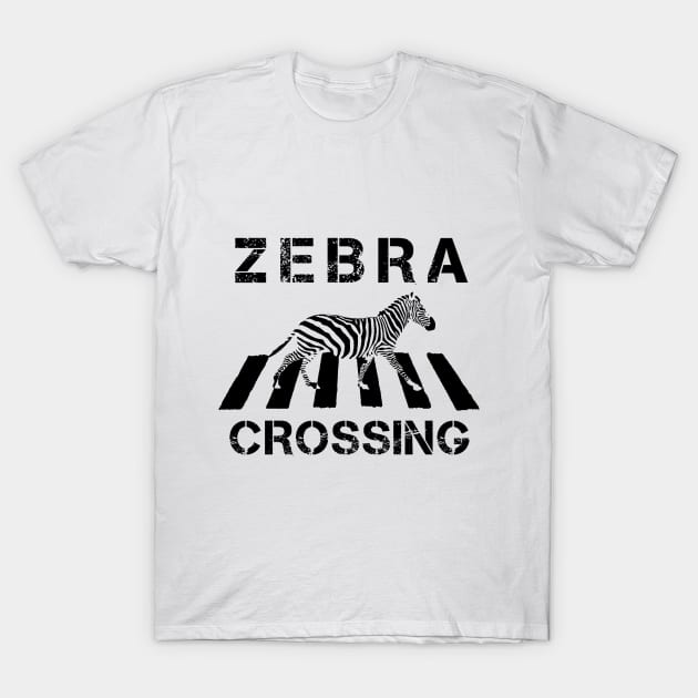 Zebra Crossing T-Shirt by MotionEmotion